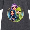 - Rainbow High - Violet Skyler Jade Graphic Short Sleeve Fleece Dress - 2 of 3