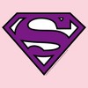 Juniors Womens Superman Classic Purple Logo T-Shirt - 2 of 4