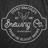 Mens Count Draculas Brewing Co T Shirt Funny Scary Halloween Vampire Blood Tee For Guys - Crazy Dog Men's T Shirt - 2 of 4