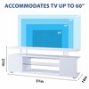 Bella Depot 51.18'' TV Stand for 70 Inch TV Entertainment Center with Large Side Cabinet for Living Room - 2 of 4