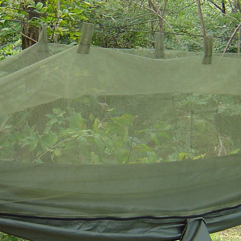Snugpak Jungle Hammock with Mosquito Net, Lightweight Parachute Nylon, Includes 2 Steel Carabiners, Supports 400 Pounds, 2 of 7