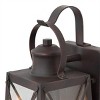 2pk 12.5" Metal/Glass "X" Outdoor Wall Lamps Rusty - LNC: ETL Listed, Weatherproof, 60W E26 - 4 of 4