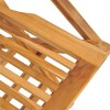 vidaXL Folding Patio Chairs Set of 6 - Solid Teak Wood Outdoor Seating - Scandinavian Style Garden Furniture - 21.7"x24.4"x35.4" - 4 of 4