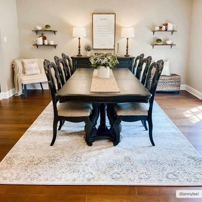 Hauteloom Parkerfield Black and Beige Medium Pile Area Rug