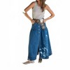 Women's Button Front Bohemian Denim Maxi Skirt - MIOU MUSE - 4 of 4