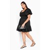 Women's Plus Size Poppie Dress - black | CITY CHIC - 2 of 4