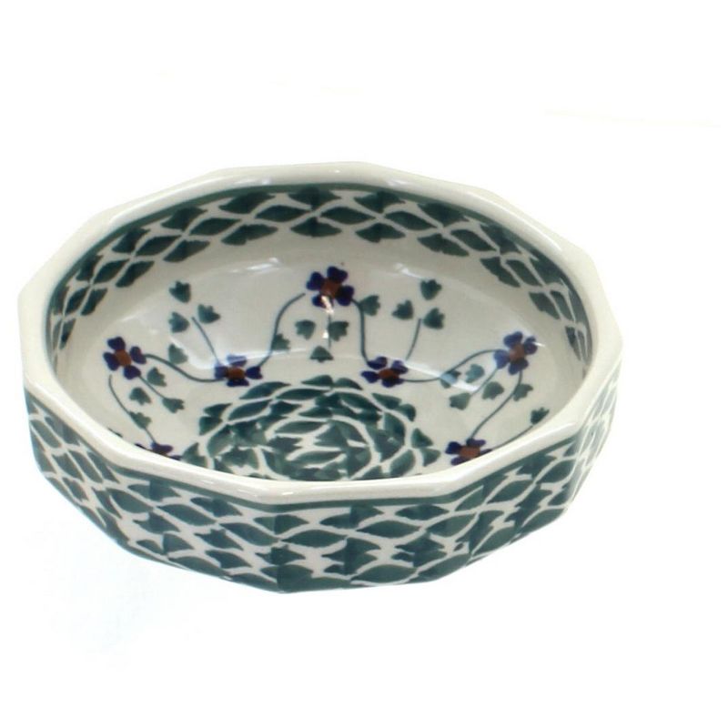 Blue Rose Polish Pottery M058 Manufaktura Small Angular Bowl, 1 of 3