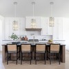 POWLIG 1 - Light Modern Luxury Round Chrome Crystal Pendant Light - 4 of 4