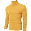 Coolmee Men's Slim Fit Basic Turtleneck Long Sleeve Lightweight Pullover Sweaters Casual Knitted Tops - 2 of 4