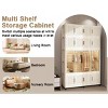ORRD Portable Wardrobe Closet with 17 Magnetic Doors, Hanging Rod & 6 Hangers - White Baby Storage Cabinet - 2 of 4