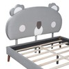 Okak Twin/Full Platform Bed Frame with Upholstered Cute Sheep-Shaped Headboard for Kids Noise-Free Bed Strong Wood Slats Easy Assembly - 4 of 4