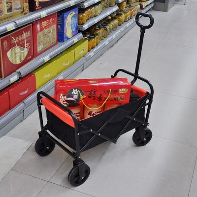 Mini Folding Wagon Garden Shopping Beach Cart
