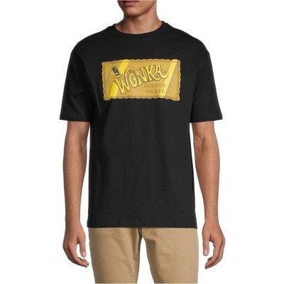 Elevenparis Mens Wonka Golden Ticket Graphic T-Shirt