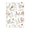 Hudson Baby Infant Girl Cotton Flannel Burp Cloths Bundle, Girl Woodland Pals, One Size - 3 of 4