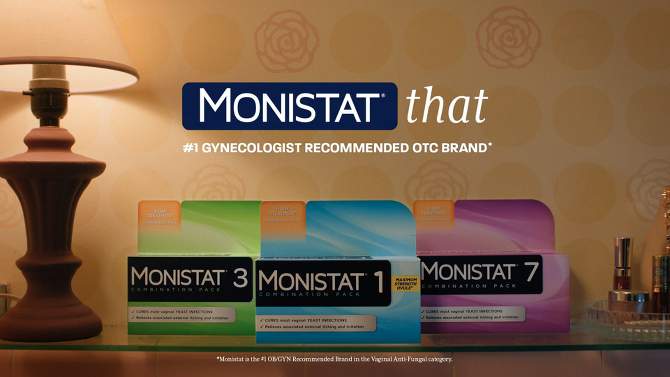 Monistat 7-Dose Yeast Infection Treatment, 7 Disposable Applicators &#38; 1 Cream Tube, 2 of 10, play video