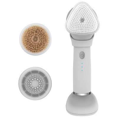 SKN by Conair Rechargeable Sonic Clean, Exfoliate and Rejuvenate Facial Brush System - 4pc
