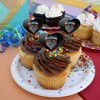 Batman The Night is my Valentine Heart Love Cupcake Picks Toppers Decoration Set of 6 - 4 of 4