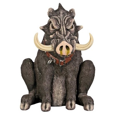 Design Toscano Bad Intentions Giant Warthog Garden Statue - Multicolored