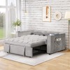 KTMBDW 2 in 1 Pull Out Couch,58" Convertible Sleeper Sofa Bed, Loveseat with Cup Holders,Storage Pockets,USB for Living Room,Bedroom,Apartment - 2 of 4
