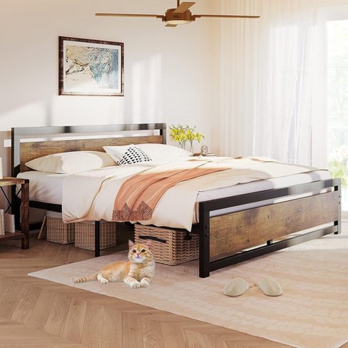 King size metal store bed frame