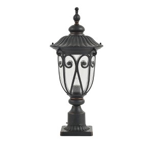 Gulches 12-94.5" Solar Lantern Post, Adjustable Height, Weatherproof, Vintage/Contemporary Design for Yard & Driveway - 1 of 4