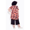 Avenue Women's Plus Size Winnie Tunic - 16, Chili Spots - 3 of 4