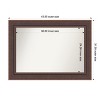 Amanti Art Moab Brown Bronze Non-Beveled Framed Bathroom Vanity Wall Mirror - 3 of 4