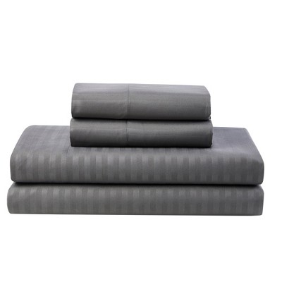 Gray Queen Down Alternative Microfiber 8-Piece Bedding Set