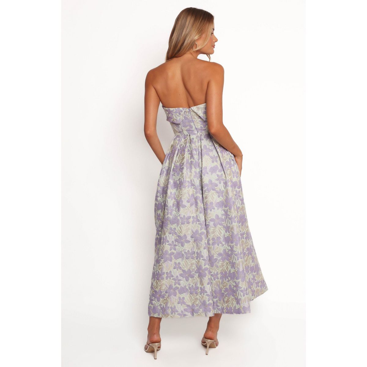 Petal and Pup Rhea Strapless Midi Dress - thumbnail 3