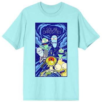 Solar Opposites Group Art Crew Neck Short Sleeve Celadon Women's T-shirt