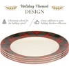 Spode Christmas Tree Tartan 10.5 Inch Dinner Plate, Set of 4, Dishwasher and Microwave Safe - 3 of 4