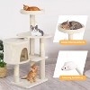 Cat Tree 36 inch Tall Scratching Toy Activity Centre Cat Tower Cat Condo Multi-Level Furniture Scratching Posts for Indoor Cats - 4 of 4