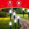 Joyfy 30.75ft C9 Christmas Walkway Lights - 24 White LED Bulbs, Waterproof & Connectable for Yard/Garden Christmas Decoration - 4 of 4