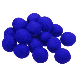 Unique Bargains Crafts Handcrafts Project DIY Wool Felt Balls Beads 20 Pcs - 1 of 3