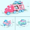 FUN LITTLE TOYS Carrier Truck with Cars & Planes, Princess Toys for Girls Age 2-5, Toddler Truck Toys for Kids - 4 of 4