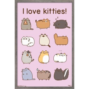 Trends International Pusheen - Kitties Framed Wall Poster Prints - 1 of 4