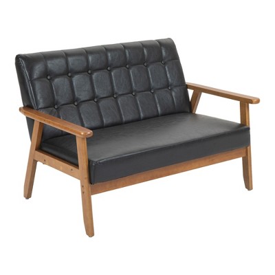 NicBex 44.88 Inch Mid-Century Loveseat Sofa,2-Seat Upholstered Sofa for Living Room,Small Space,Office,Apartment