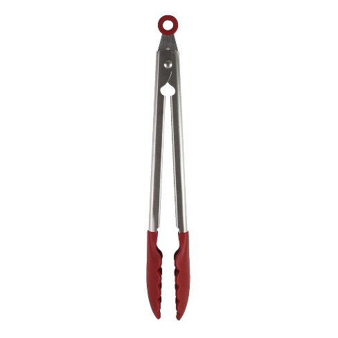 KitchenAid Gourmet Silicone Tipped Stainless Steel Tongs