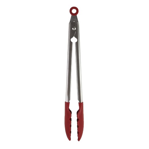 Kitchenaid Stainless Steel With Silicone Tipped Tongs Red Target