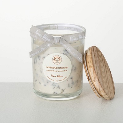 Vance Kitira Lavender Unwind Scented Soy Wax 5.25" Jar Candle