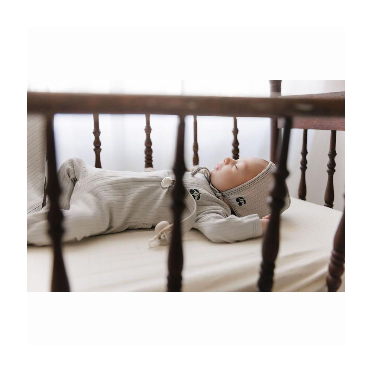 Aurora Classics Fitted Sheet Set - 2 pk - 100% Jersey Knit Cotton - Cherry Printed - thumbnail 6