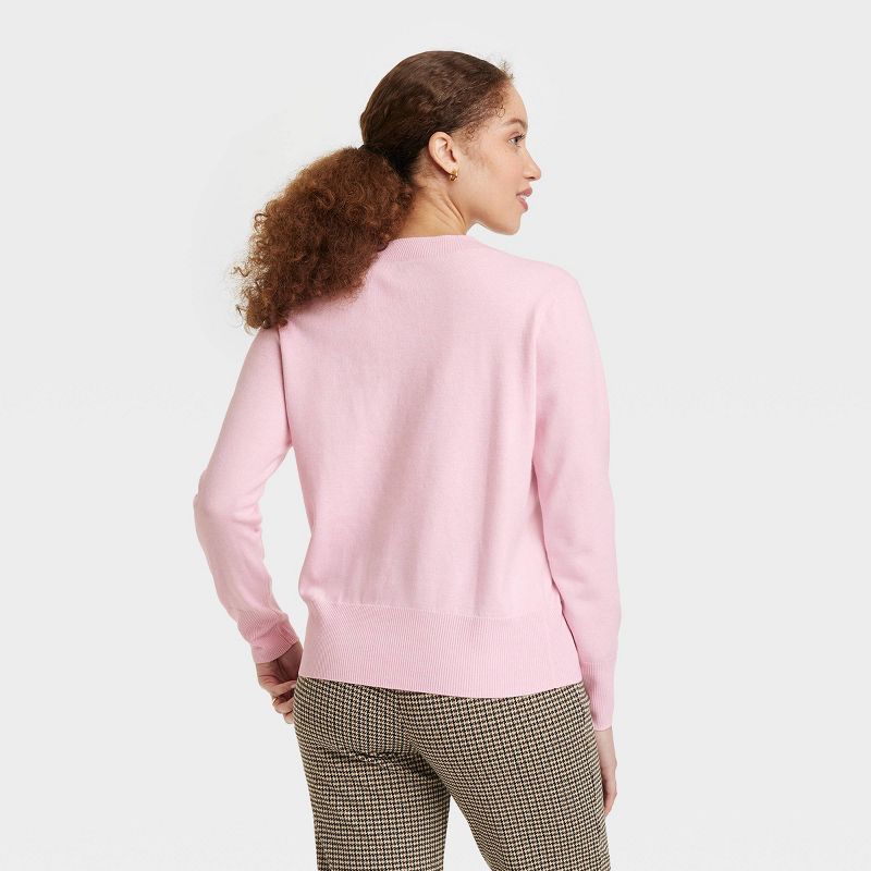 Women's Fine Gauge V-Neck Sweater - A New Day™, 3 of 11