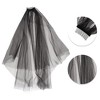 Unique Bargains Comb Wedding Veil Black 1 Pc - 3 of 4
