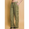 Slickblue Women's Full-Length Cargo Pants with Pockets - Tencel Fabric - Black or Light Olive - Size S-L - 4 of 4