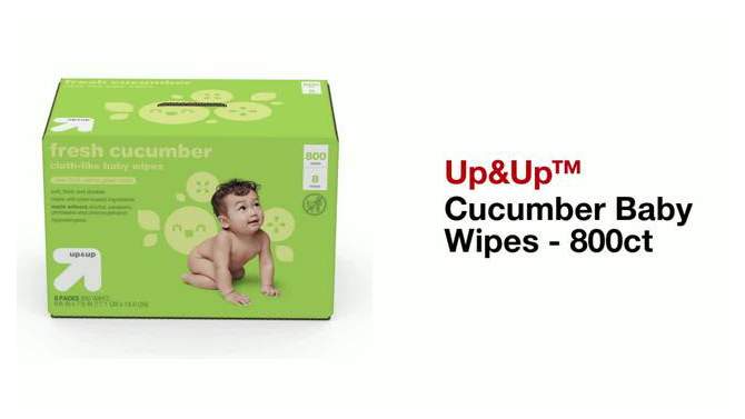 Fresh Cucumber Baby Wipes- up & up™ (Select Count), 2 of 14, play video