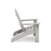 Dark Gray Adirondack Chair ¨C Premium HDPE Poly Lumber for Pool, Patio, and Garden Elegance - 3 of 4