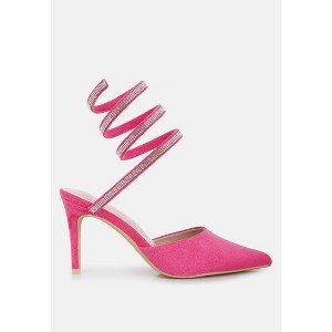 Elvira Rhinestone Embellished Strap Up Sandals Women - 1 of 4