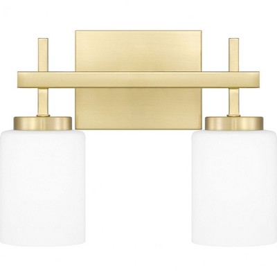 Quoizel Lighting Wilburn 2 - Light Vanity in  Satin Brass