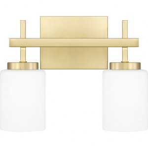 Quoizel Lighting Wilburn 2 - Light Vanity in  Satin Brass - 1 of 3