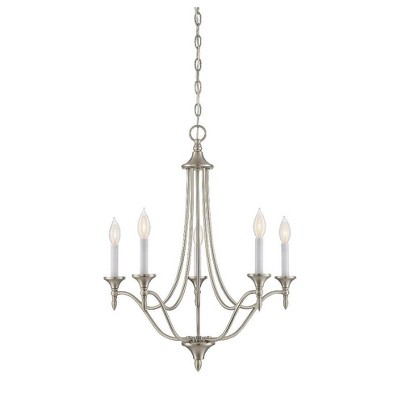 Savoy House Herndon 5 - Light Chandelier in  Satin Nickel